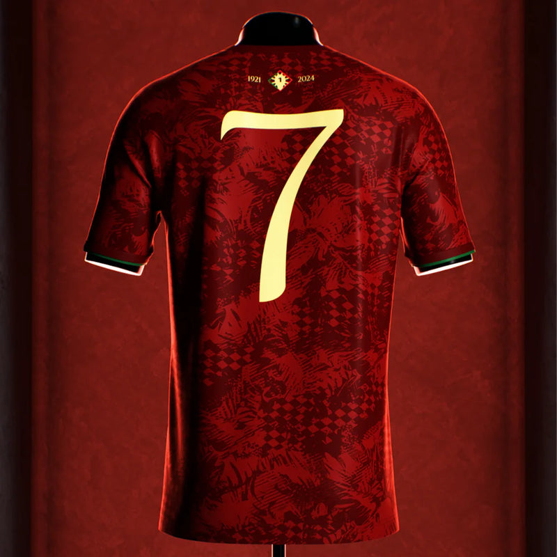 Camisa Portugal The Siu Cristiano Ronaldo 7 EURO 24/25 s/n° Torcedor Masculino - Vermelho