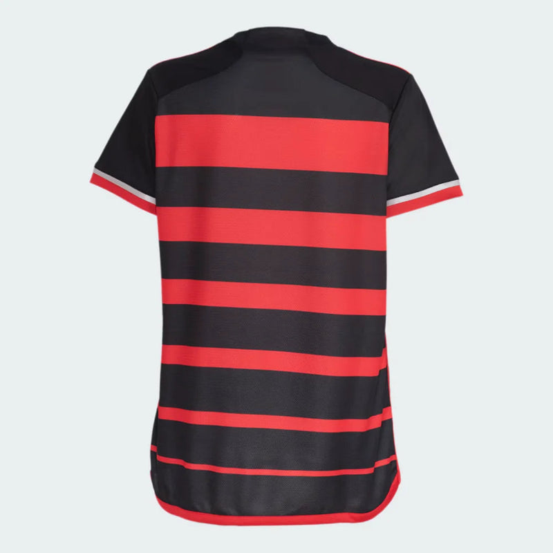 Camisa Feminina Flamengo l 2024/25 Rubro-Negra - Modelo Baby Look